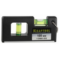 Уровень Kraftool 1-34861-010, 100мм, с магнитом